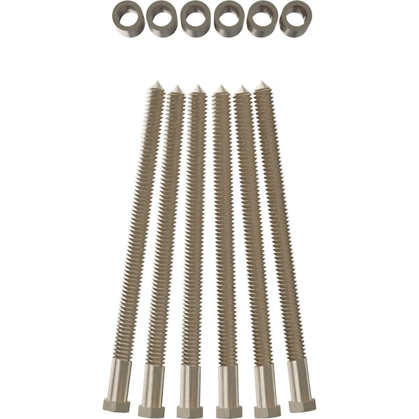 Ekena Millwork Premium 1 1/4" Barn Door Flat Track Extension Hardware for 2 1/4" Door, White Bronze GB60015EXXWZ - main